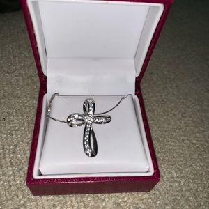 Helzberg Diamond cross necklace